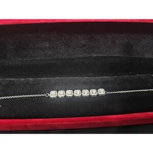 8in.925 Sterling Silver- 2.1ct GRA Certified Moissanite 5.9mm Tennis Bracelet